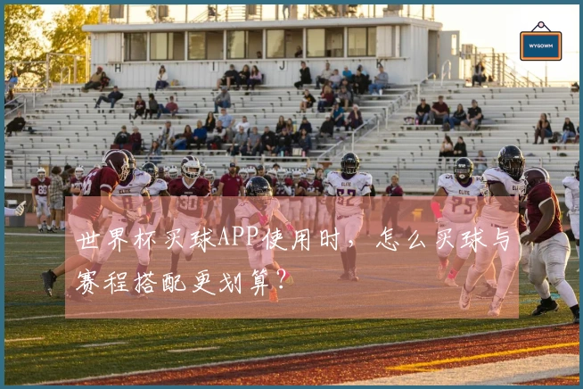 世界杯买球APP使用时，怎么买球与赛程搭配更划算？