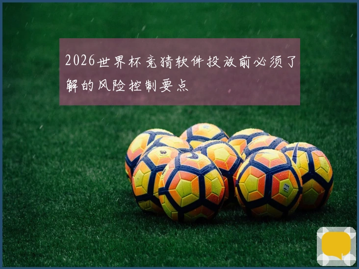 2026世界杯竞猜软件投放前必须了解的风险控制要点